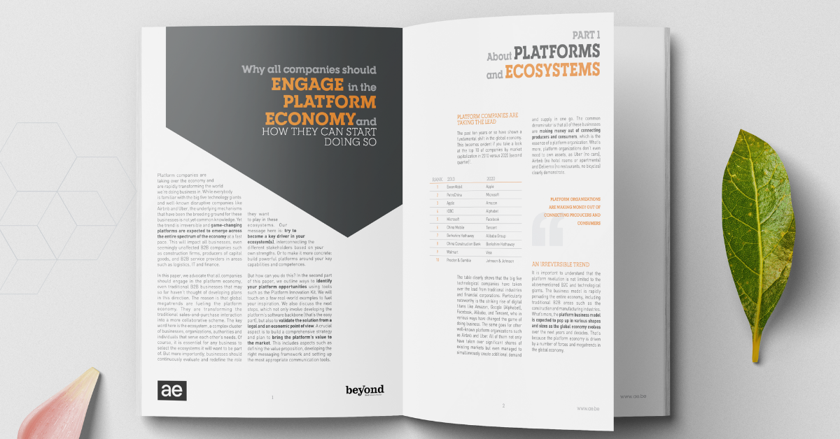 Whitepaper: why all companies should engage in the platform economy and how they can start doing so